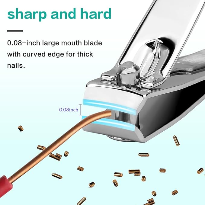 Nail clippers, 8 pcs toenail