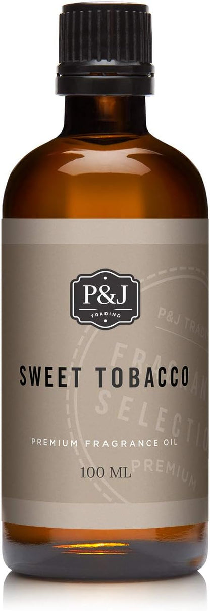 P&J Fragrance Oil Sweet Tobacco 100ml - Candle Scents, Soap Making, Diffuser Oil, Aromatherapy