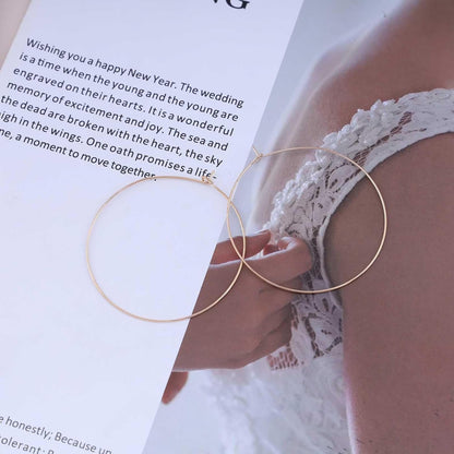 Vintage Circle Dangle Earrings Gold Large Circle Earrings Exaggerated Hollow Circle Hoop Earrings Open Circle Geometric Earrings Jewelry for Women