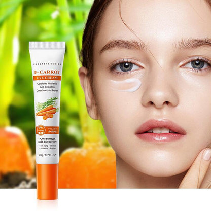 Carotene Eye Cream Moisturizes, Carrot Vita Eye Cream, Eye Wrinkles and Eye Bags, Tighten and Firm Eye Skin, Hydrating, Moisturizes Reduces Puffiness