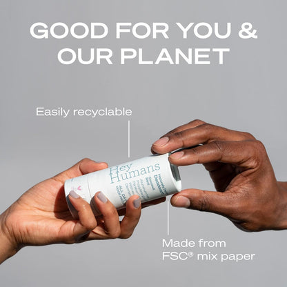 Hey Humans Deodorant, Aluminum Free Deodorant for Women and Men, Contains Naturally Derived Ingredients, All Day Odor Control, Refreshing Deodorant Essential Oils, Lavender Vanilla