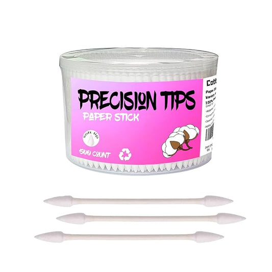 Pointed tip cotton swabs,500 count
