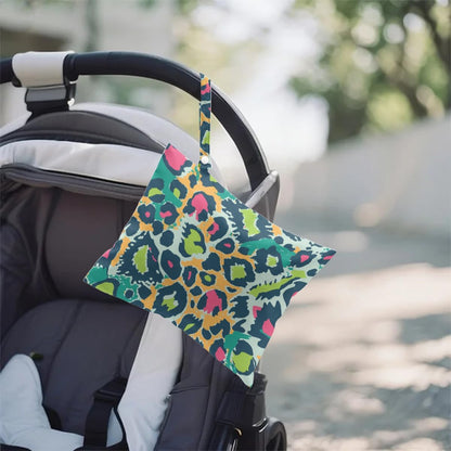 2Pcs Leopard Wet Bag 12x10 Inch, Colorful Leopard Print Waterproof Travel Laundry Bags, Washable Reusable Wet Dry Bag for Swimsuit Beach Diapers Dirty Yoga Gym Clothes, Travel Gifts for Women Friend