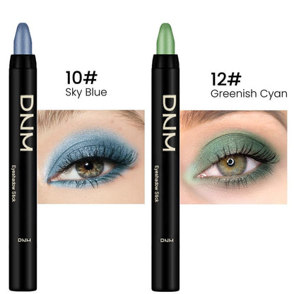 evpct 2Pcs Cream Eyeshadow Sticks Set for Eyes Sky Blue & Greenish Cyan Shimmer Eye Crayon Shadow Brightener Stick Pencil Pen Bulk sombras en crema para ojos 10+12