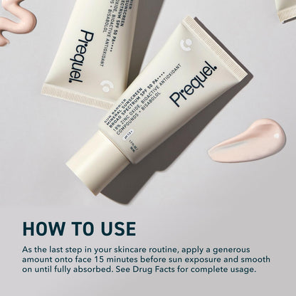 Skin Sun Barrier Mineral Sunscreen SPF 50. PA++++ Broad Spectrum Zinc Oxide Sunblock with Semi-Transparent Lightweight Texture. Moisturizing UV Defense for Face. Travel Size, 1.7oz