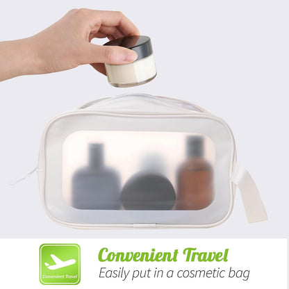 1oz Jars with Lids, HOA Kinh 4 Pack Clear Glass Jars Empty Cosmetic Containers Round Airtight Glass Jar with Inner Liners and black Lids for Storing Lotions, Powders, and Ointments