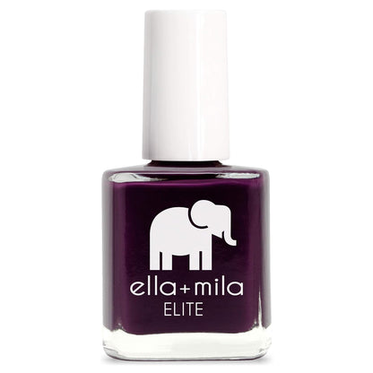 Ella+mila Professional Quick Dry Nail Polish - Long-Lasting & Chip-Resistant (Elite Collection - Little Plum Dress - 0.45 fl oz)
