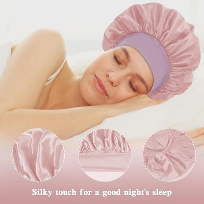 3pcs satin bonnet silky bonnet