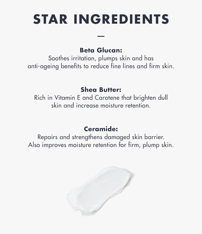 DearKlairs Rich Moist Soothing Cream 20ml, Repair Skin Barrier, Sensitive Skin, Hypoallergenic, Centella Asiatica, Ceremide, Moisturizer, Hydration, Protective layer Beta Glucan, Non-sticky, K-beauty