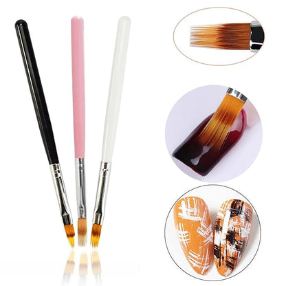 6pcs ombre nail brush nail
