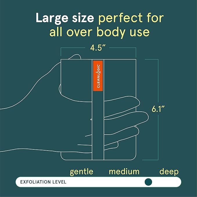 Cleanlogic sport exfoliating body scrubber,