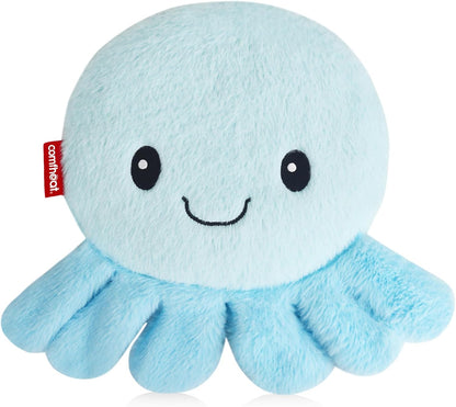 Octopus Microwave Heating Pad for Pain Relief, Unscented Microwavable Heating Pads for Cramps, Neck Shoulder, Muscles, Small Natural Heat Pack Moist Heat with Washable Cover