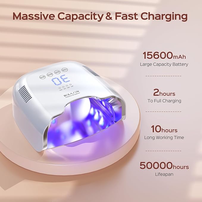 BOLASEN Cordless Rechargeable UV Nail