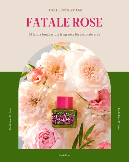 Fatale Rose Inner Perfume - Feminine Beauty & Underwear Sweet Wood Damask Tuber Rose Scents - Fragrance 5ml/0.169 fl.oz