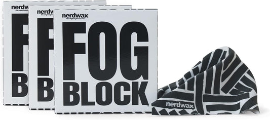 Nerdwax FogBlock | Anti Fog Lens Wipes | Keeps Glasses from Fogging | 3 Pack