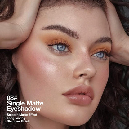 Matte Eyeshadow Palette Makeup for Green Blue Eyes, Matte Brown eyeshadow For Women, Holographic Multichrome Cream Iridescent Single Monochrome Eye Shadow Makeup