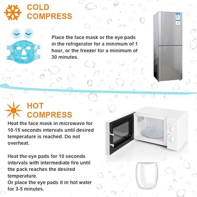 Face eye masks for dark