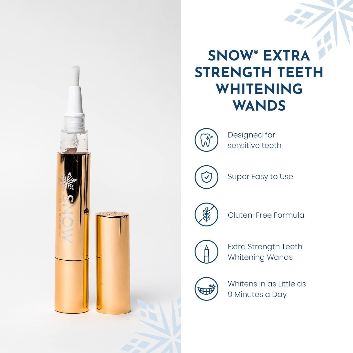 Snow Extra-Strength Teeth Whitening Serum - Oral Care Teeth Whitener Pen - Whitening Pen for Stain Removal & Whiter Teeth - Tooth Whitener with Potassium Nitrate and Hydroxyapatite - 1 Pack
