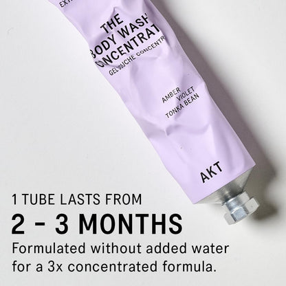 Akt The Body Wash Concentrate 3.4 Fl Oz, Natural Shower Gel with Skin-Balancing Prebiotics, Body Wash Women & Men, with Olive Squalane & Vitamin E, Sc.05 Columbia Road, All Genders
