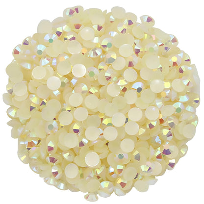 1440 Pcs SS20 5mm Flatback Rhinestones for Nails Art Crafts Glitter Round Shine Gems AB Crystals DIY Clothes Shoes （Champagne AB）