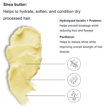 250ml Professional Deep Conditioning Collagen Protein Hair Mask with Keratin and Argan Oil for Damaged Hair, All Hair Types (8.8 fl.oz)