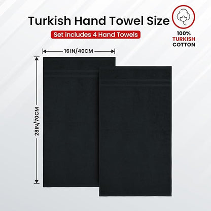 Infinitee xclusives black hand towels