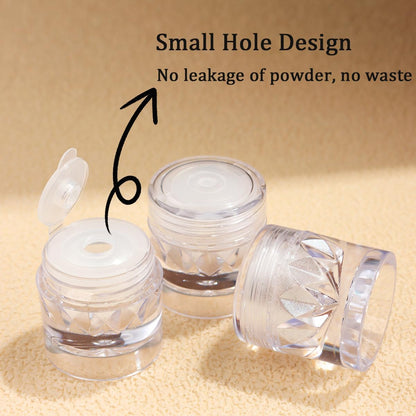 3Pcs Moonlight White Pearl Chrome Nail Powder, Super Glossy Clear Mirror Effect Holographic Pearl Nail Glitter Powder, Neon Ice Aurora Shimmer Sugar Pigment Dust for Nails Art Design