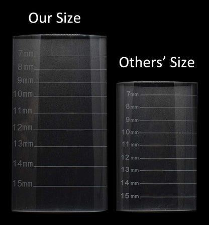 Eyelash Extension Crystal Pallet Lash Holder Tray Bigger Size with Storage Case 4.3x2.4 Inch