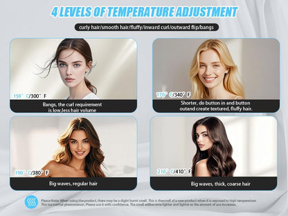 Cordless Curling Iron Brush,1.5-inch Mini Travel Curling Iron, 3-in-1 Portable Heated Round Straightening Brush, Rechargeable Curlings Irons, for Curls, Straightening, De-frizzing, and Styling, White