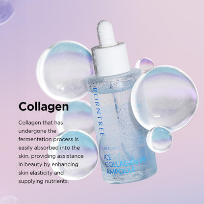 Like Sky Ice Collagen 93 Ampoule 1.69 fl oz/Marine collagen, Absorption rate of more than 40 times, K-beauty