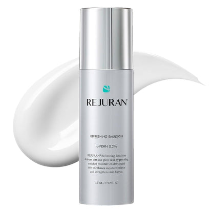 REJURAN® Refreshing Emulsion, c-PDRN® - Salmon DNA Facial Moisturizer for Deep Hydration, Radiance-Boosting, Firmness, Skin Elasticity, and Optimal Moisture Balance. Korean Skincare (1.52 fl oz)