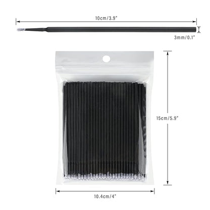 G2plus 500pcs cotton swabs, black