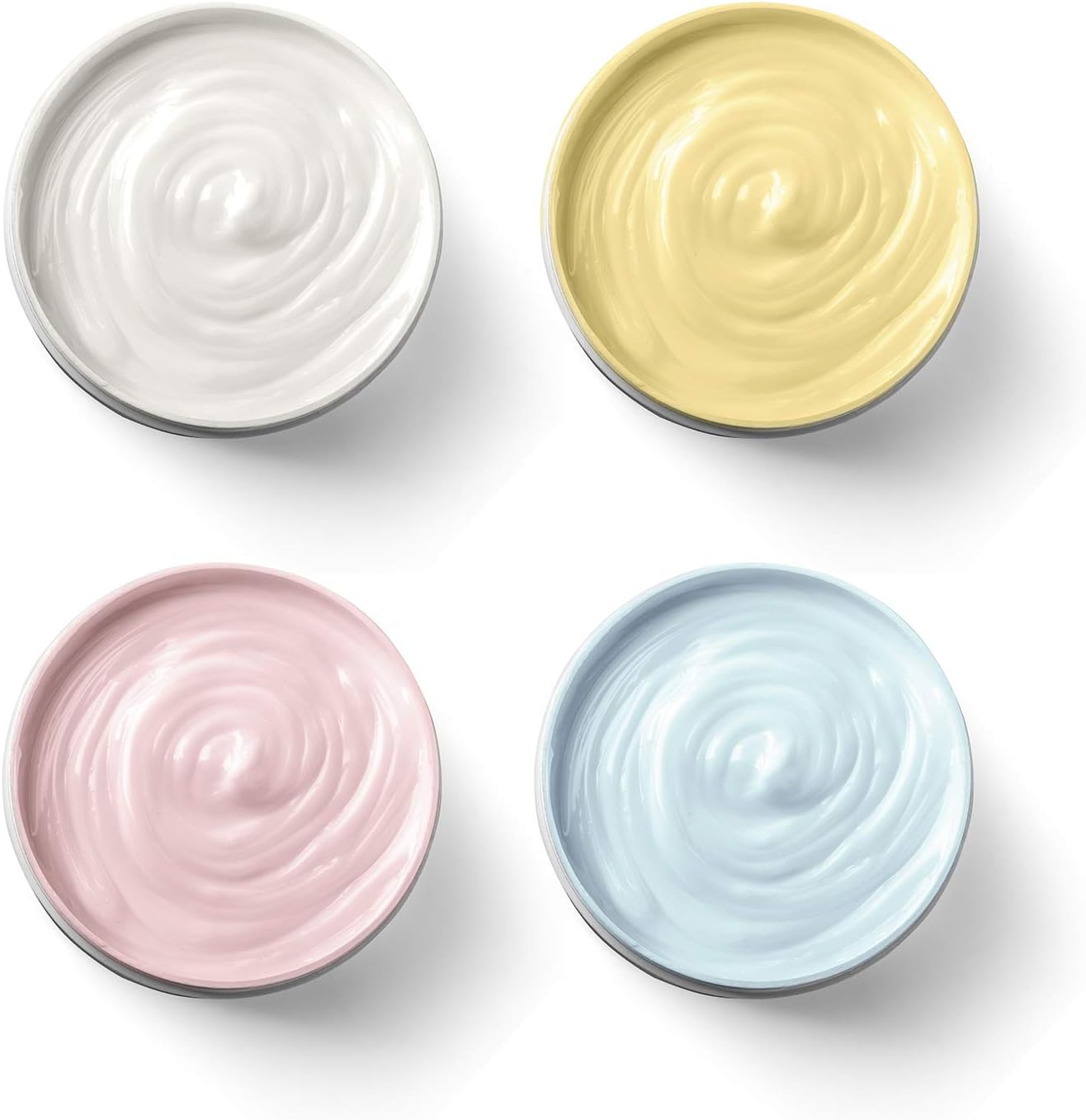 SATINIOR 24 Pieces Empty Clear Plastic Jars with Lids Round Storage Containers Wide Mouth for Beauty Product Cosmetic Cream Lotion Liquid Butter Craft and Food(Clear Lid,3 oz)