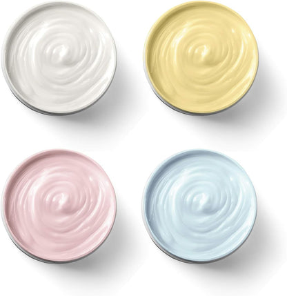 SATINIOR 24 Pieces Empty Clear Plastic Jars with Lids Round Storage Containers Wide Mouth for Beauty Product Cosmetic Cream Lotion Liquid Butter Craft and Food(Clear Lid,3 oz)