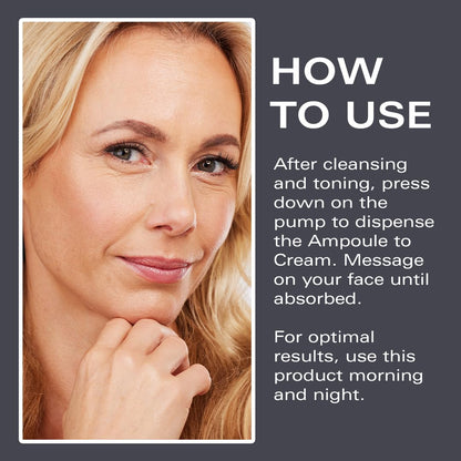 Anti-Aging Korean Serum with NR for Glass Skin– Hydrating, Anti-Aging, Firming & Brightening– Clinically Tested - K-Beauty Innovation - Korean Moisturizer – Ampoule-to-Cream Formula [1.52oz]