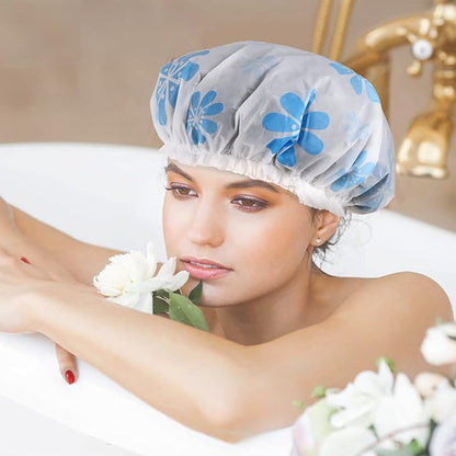 6 pcs shower caps, waterproof