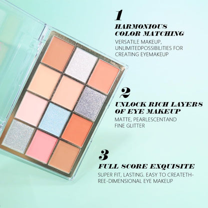 Nude Silver Brown Eyeshadow Palette,Natural Neutral Soft Small Cream Light Colors Eyeshadow Palette,Eye Shadow Palette Long Lasting Naturing-Looking Make Up Pallets for Women,Vegan