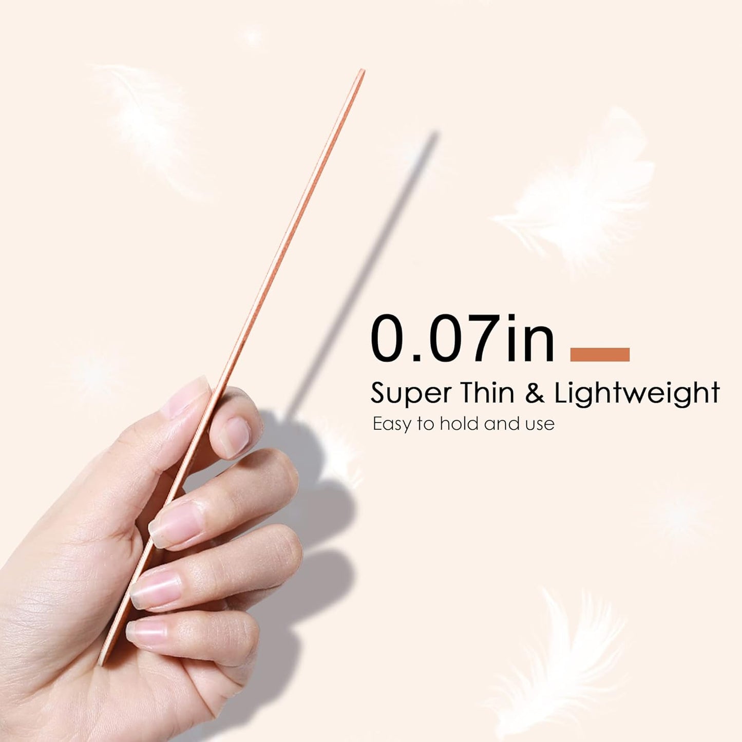 Canvalite Nail File Large Emery Boards for Nails,180 Grit Nail Files for Natural Nails, Thin Emory Nail File Pack Manicure Tool for Home Use 25PCS