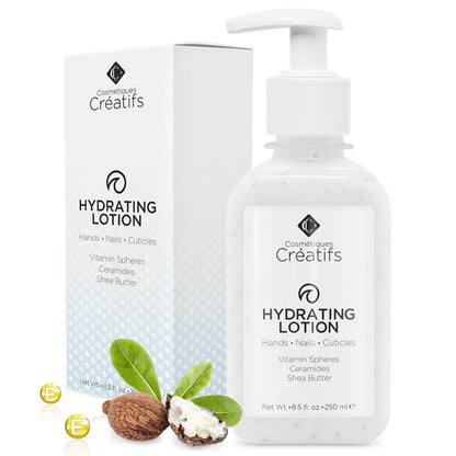 Hydrating Lotion for Dry Hands, Nails, and Cuticles, 8.5 fl. oz., Daily Moisturizing Skincare for Soft, Sensitive Skin with Shea Butter and Ceramides