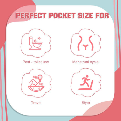 Feminine Wipes for Women - Individually Wrapped Flushable Wipes, PH-Balanced, Alcohol-Free, Unscented, Safe for Sensitive Skin (20 Count)