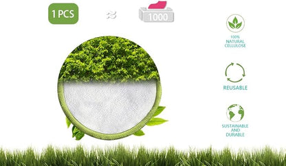 Reusable cotton rounds,12pcs 3 layer