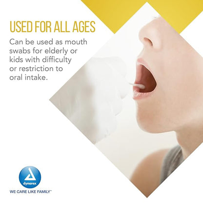 Dynarex lemon-glycerin swabsticks, pleasant tasting