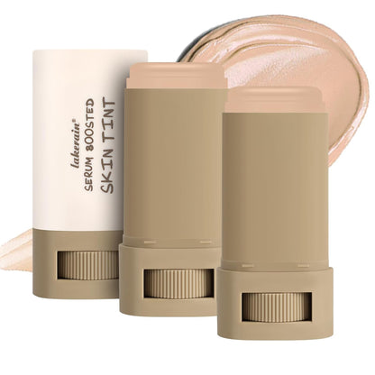 2PCS Foundation Stick Beauty Balm Serum Boosted Skin Tint, Solid Tinted Moisturizing Serum Contour Stick, Natural Fit, Moisturizing ＆ Concealing Foundation Sticks (#04)