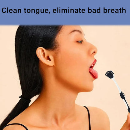 Soft Bristles Tongue Brush for orabrush - Gentle on Gag Reflex，Ergonomic Design, Freshens Breath for Improved Dental Hygiene，4 Tongue Scrapers - 4 pack