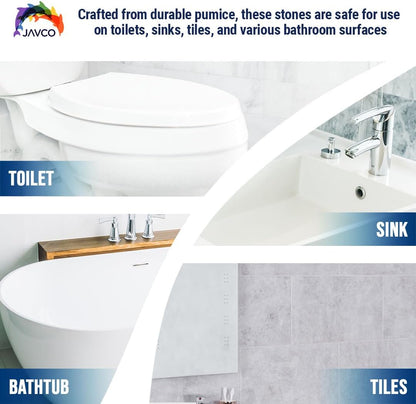 2 PACK Pumice Stone for Toilet Cleaning | Toilet Pumice Stone with Handle | Pumice Cleaning Stone for Toilet Bowl