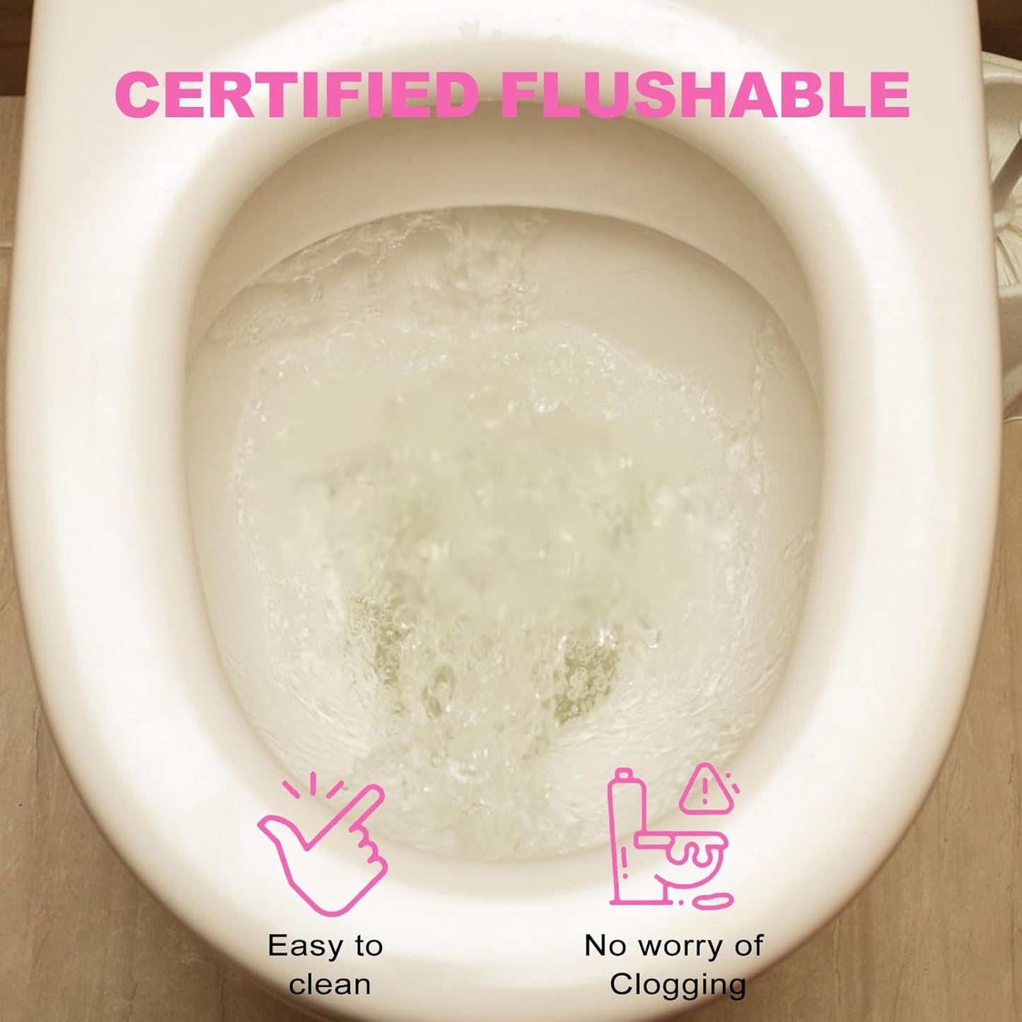 Feminine Wipes Individually Wrapped, Flushable Wipes Travel,Travel Wipes for Women,Feminine Care Wet Wipes Travel Size Vaginal Wipes for Adult, Girl and Homeless 60