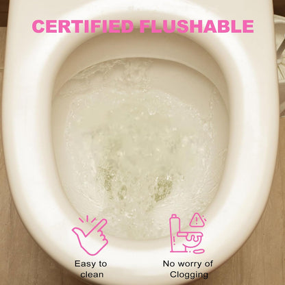 Feminine Wipes Individually Wrapped, Flushable Wipes Travel,Travel Wipes for Women,Feminine Care Wet Wipes Travel Size Vaginal Wipes for Adult, Girl and Homeless 300