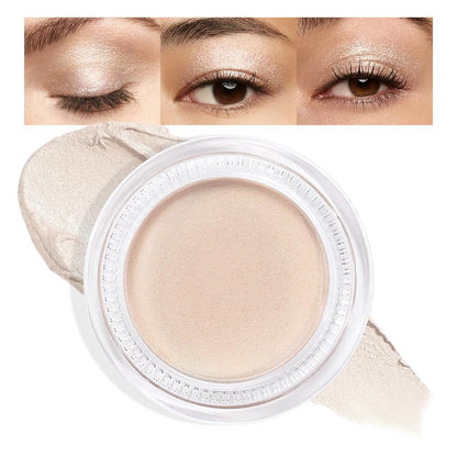 Cream Glitter Brulee Shimmer Metallic Eyeshadow Palette Makeup, Natural Single Mini Instant Holographic Eyeshadow For Women, Sombras Crema Para Ojos, Talc, Paraben & Cruelty Free, 705