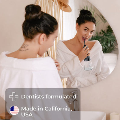 Concentrated Water flosser Rinse & mouthwash | Add to Oral irrigator | Mint Flavor | Alcohol and Fluoride Free. Made in USA | Pack of 2 = 33.8 fl.oz