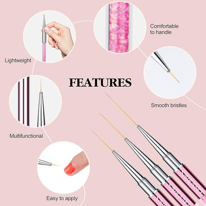 Saviland 6pcs nail art liner